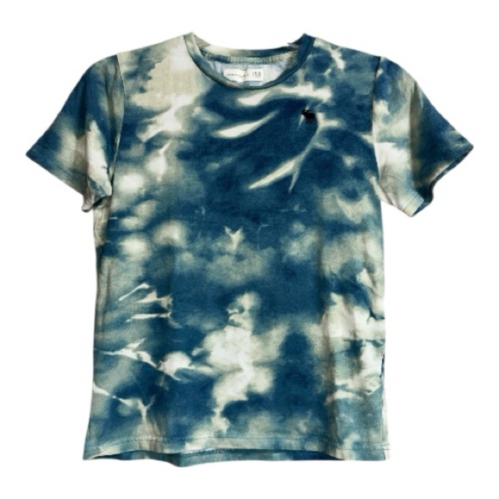 Abercrombie Kids Blue/Teal Tie-Dye Kids Shirt, Sz 11-12